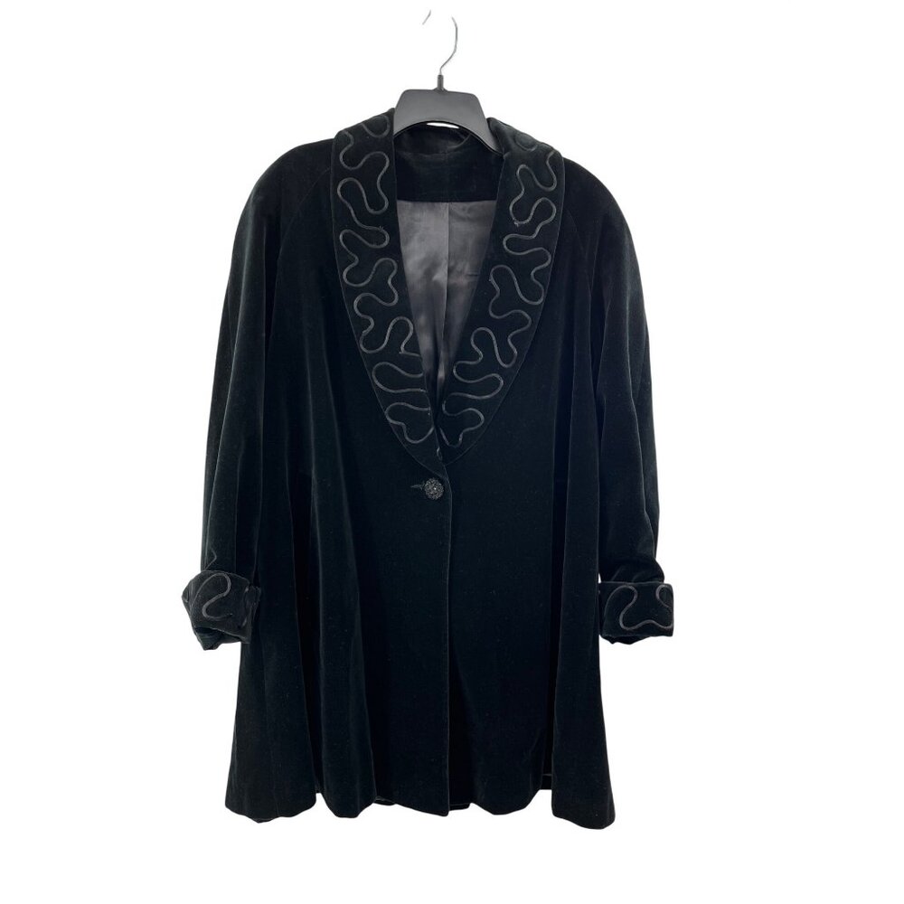 Vintage de Ball Velvet Coat Womens S Used Lined - Picture 1 of 15